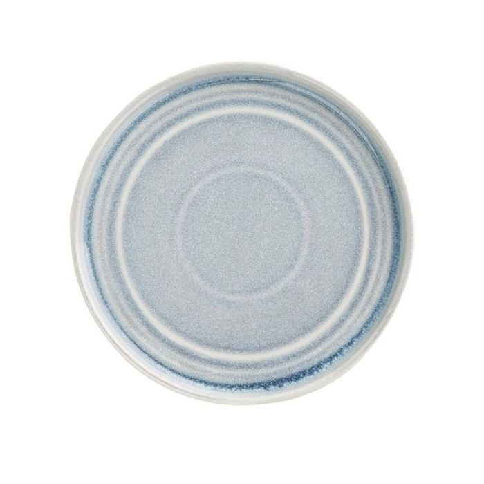 Olympia Cavolo Flat Round Plates Ice Blue 180mm 6 Pack Ceramic Tableware Dishwasher Safe