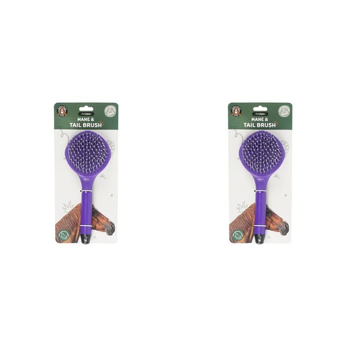 2PK Dudley's World Of Pets Horse Care Mane & Tail Brush