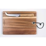 Peer Sorensen Acacia Wood Rectangle Cheese Board w/ Knife