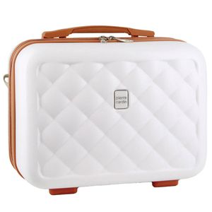 Pierre Cardin Beauty Case Hard Shell Makeup Cosmetic Organizer Travel - White - White | Hard Shell | Beauty Case