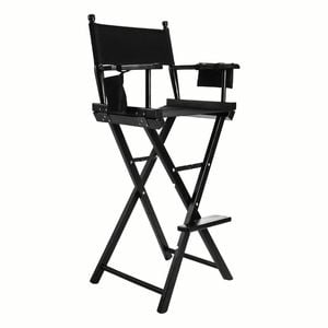 La Bella Black Folding Tall Chair DARK HUMOR Movie Director 76cm