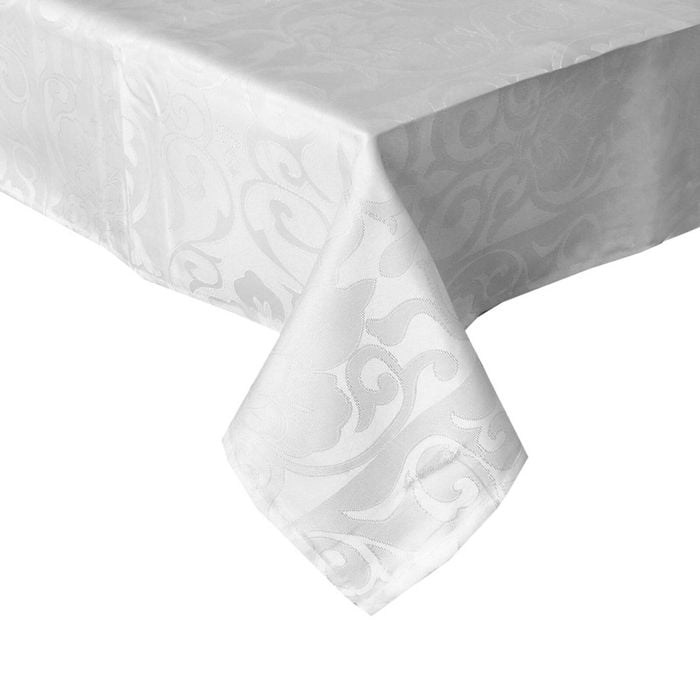 Jacquard Tablecloth Veneto White 135 x 180 cm