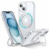 Tough On iPhone 16e / iPhone 15 Case 360° Rotate Stand With MagSafe Clear