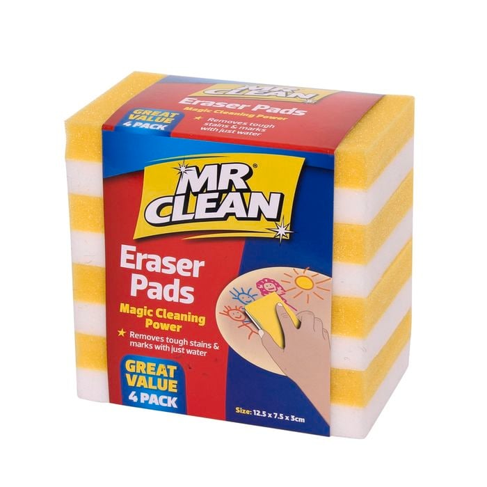 Mr Clean Melamine Eraser Cleaning Pads - 4 Pack