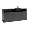 Modern Furniture ARTO 157x80cm Credenza Cabinet - Black Concrete