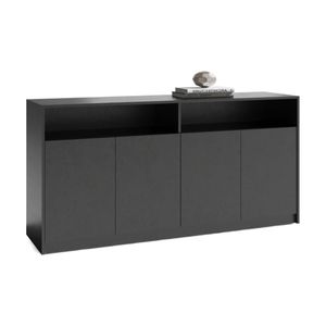 Modern Furniture ARTO 157x80cm Credenza Cabinet - Black Concrete