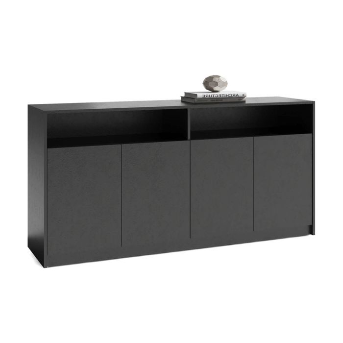 Modern Furniture ARTO 157x80cm Credenza Cabinet - Black Concrete
