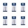 6x 2pc Malli Sewing Metal Fabric Threading Sewing Bodkins Tool 8cm Silver