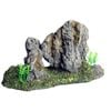 Aqua one twin rock with plant ornament (37876)