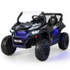 Costway 2-Seater Kids Ride on UTC Vehicle with Lights & Music Black