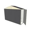 Build-a-Shed 3.0 x 0.8 x 2.3m Gable Single Hinged Side Door Shed - Grey