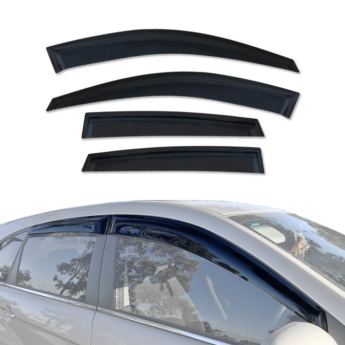 AUSGO Weather Shields for Holden Captiva 2006-2019 Weathershields Window Visors Wind Deflectors