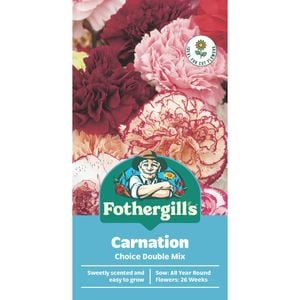 Fothergill's Carnation Choice Double Mixed Flower Seeds