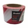 Brutus 75mm x 100m Red And White Safety Tape