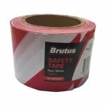 Brutus 75mm x 100m Red And White Safety Tape
