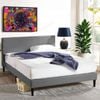 Zinus Double Bed Frame Base Fabric Dark Grey