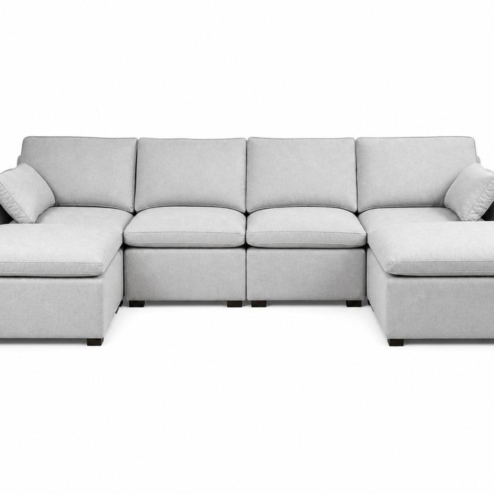 Jonpony 6-Piece Modular Sofa Set - Light Grey