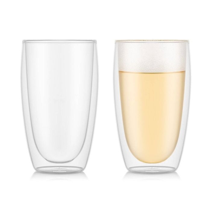 Bodum 0.45 L Transparent Pavina 2 Pcs Glass, Double Wall, Large, 0.45 L, 15 Oz 1 Pcs
