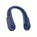 NNEOBA Neck Bladeless Fan Mini Portable - Blue