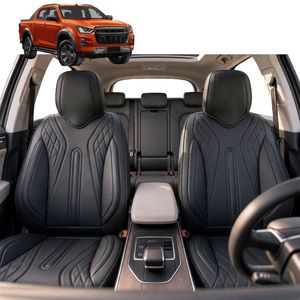 Australian Goose Front Seat Covers for Isuzu D-Max Crew Cab 2020 - Current (RG) - PU Leather, Black (2pc)