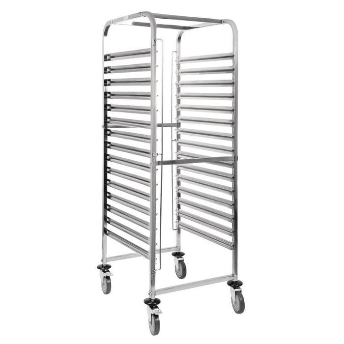Vogue Gastronorm Racking Trolley 15 Level - Racking Trolleys (gg499)