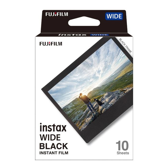 FUJIFILM INSTAX WIDE Black Film (10 Pack)