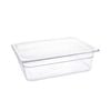 Vogue Polycarbonate Gastronorm Container Gn 1/2 Clear 100mm 6l Commercial Kitchen Food Storage
