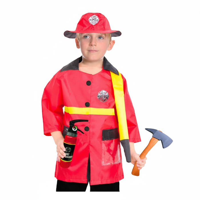 More Than Party Boys Children Fire Fighter Kids Costume Large 130-150cm