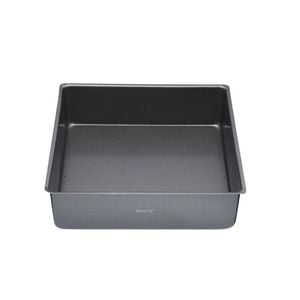 Mastercraft 30cm Heavy Loose Base Non-Stick Square Deep Cake Pan - Black