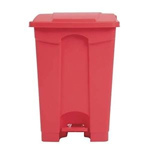 Jantex Kitchen Pedal Bin Hands-free Hygiene Waste Disposal Red 45ltr