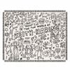 Anyhouz Jacquard Weave Graffiti Throw Blanket
