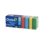 Oates Antibacterial Rainbow Sponge Scourers - 8 Pack