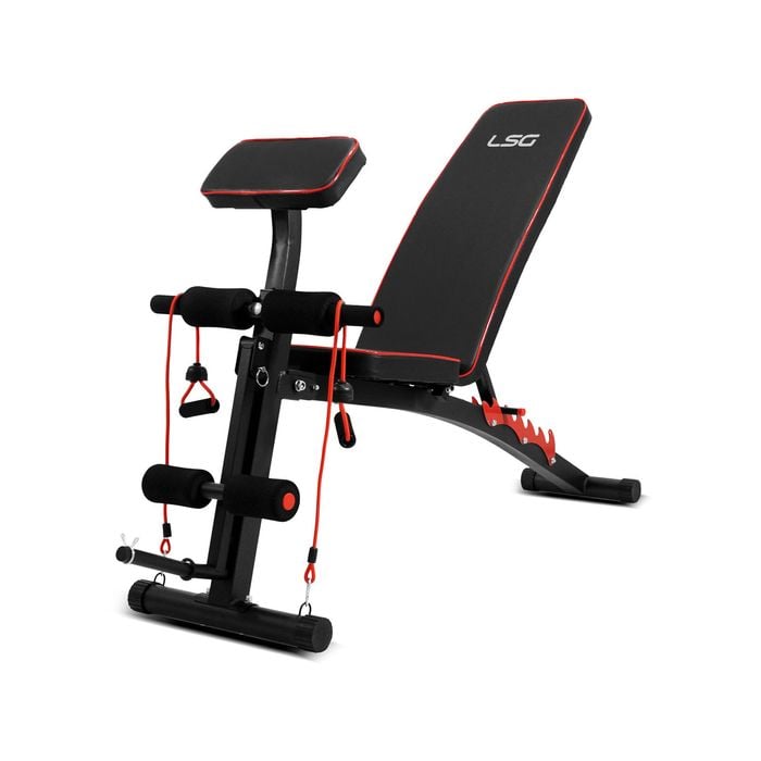 LSG Fitness GBN-007 6 Level FID Bench with Preacher Pad