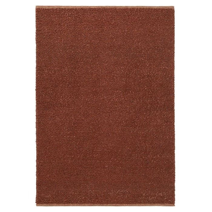 Loopsie-400cm X 300cm-rockford Rust Pebble Loop Wool Rug