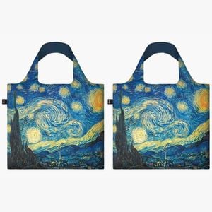 Loqi Museum Collection Vincent Van Gogh The Starry Night Bag - Set Of 2