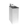 Milena 35L Stainless Steel Skinny Mini Laundry Trough And Poly Cabinet RH Door