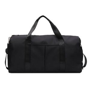 Catzon Gym Duffel Bag Dry Wet Separated Large Capacity-black(l)