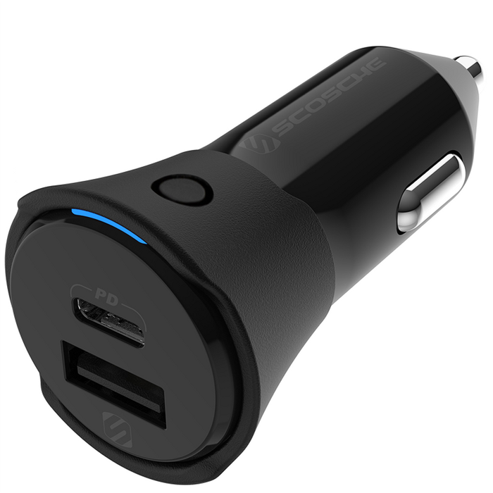 Scosche FoundIT Charge 32W Dual-Port 12V Car Charger with Item Locator