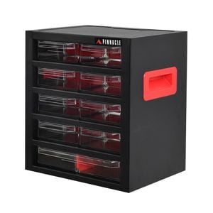 Pinnacle 286 x 320 x 220mm 9 Compartment Metal And Clear Plastic Organiser
