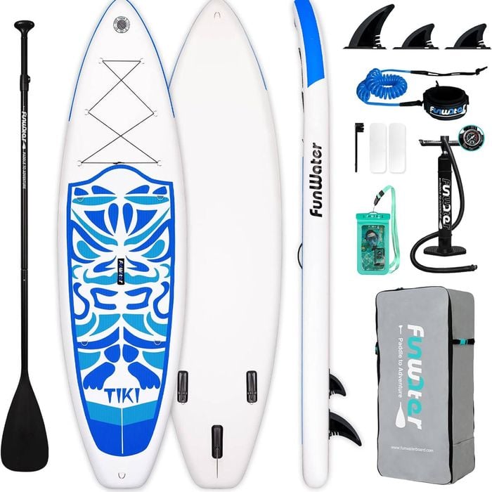 320cm Inflatable Stand Up Paddle Board Set, Paddle And Backpack