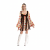 More Than Party Hippie Lady Costume With Fringe Vest And Headband XS/S