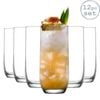 Lav Sude 315ml Highball Glasses - Set Of 12 - Drinking Tumblers Cocktail Glass Juice Beer Water & Soft Drink Glasses
