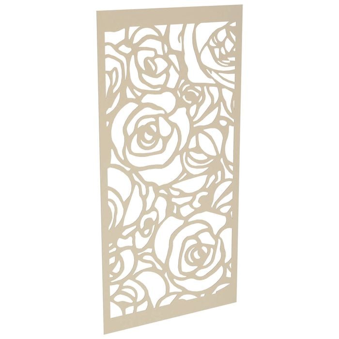 ProtectorAl 300-1200 x 1201-2400mm Paperbark Roses Unframed Solid Aluminium Decorative Panel 