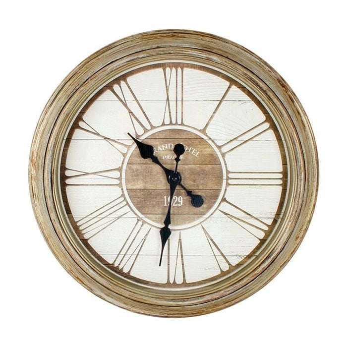Maine & Crawford Caesar 56cm Plastic Analogue Wall Clock Decor Antique Brown