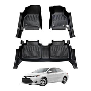 AUSGO 7D Car Floor Mats for Toyota Corolla Sedan 2013-2019 All-Weather Floor Liners