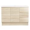 CIBO 1200mm Coast Veneer Nordic Full Height Bathroom Vanity With Solid Surface Top