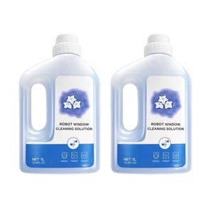Ideer Life [2pk] 1l Window Cleaner Solution compatible for Ecovacs Winbot W2 Pro/w1 Pro
