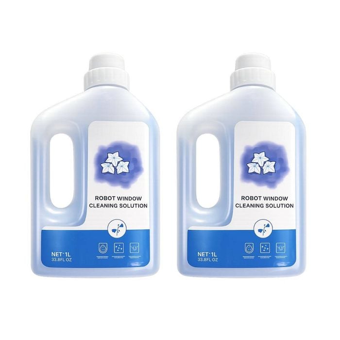 Ideer Life [2pk] 1l Window Cleaner Solution compatible for Ecovacs Winbot W2 Pro/w1 Pro