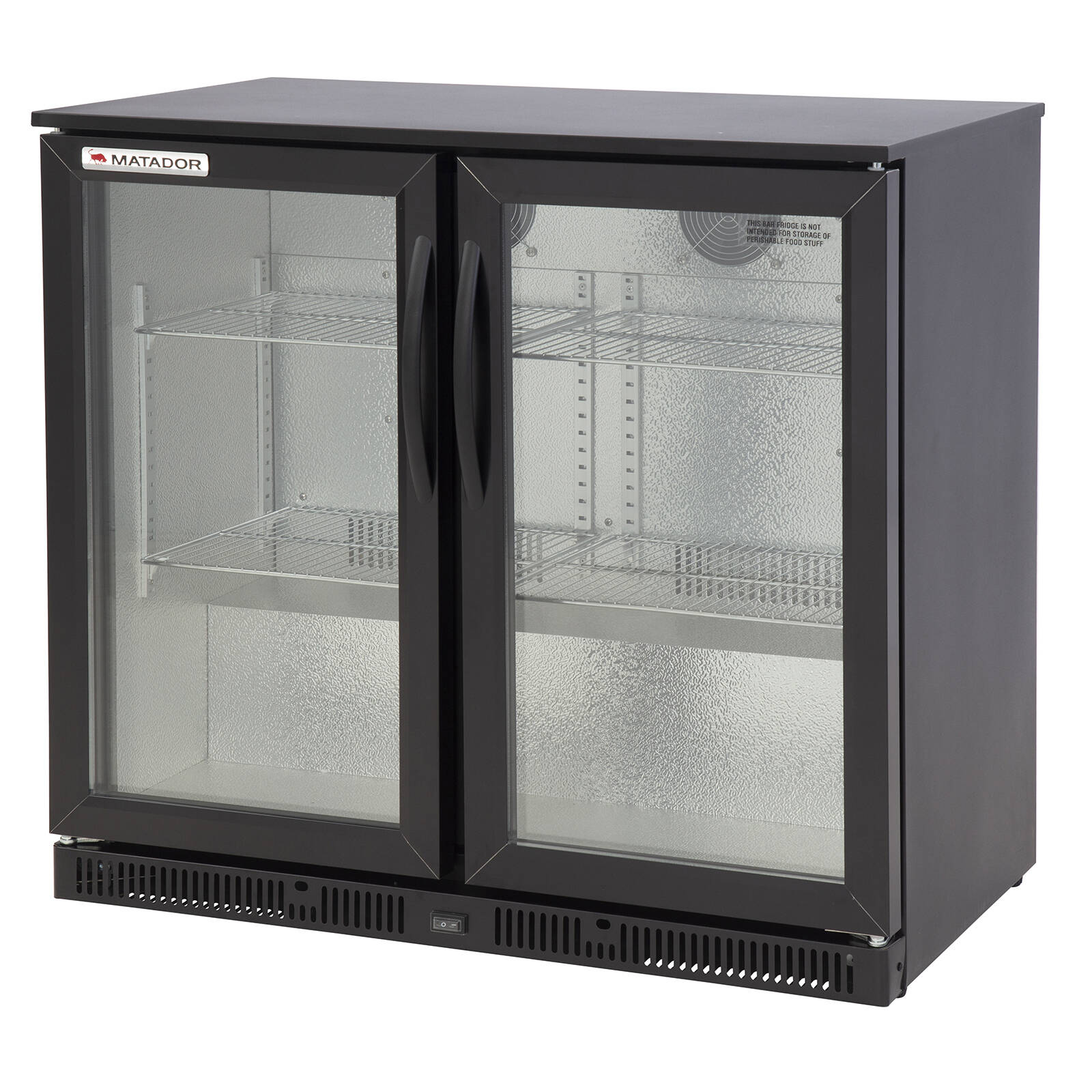 Matador Dark Stainless Steel Bar Fridge Double Door Bunnings