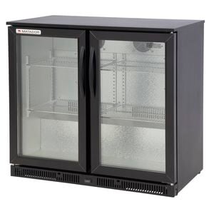 Matador Dark Stainless Steel Bar Fridge - Double Door